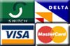 We accept Visa, Mastercard & Bank Cards