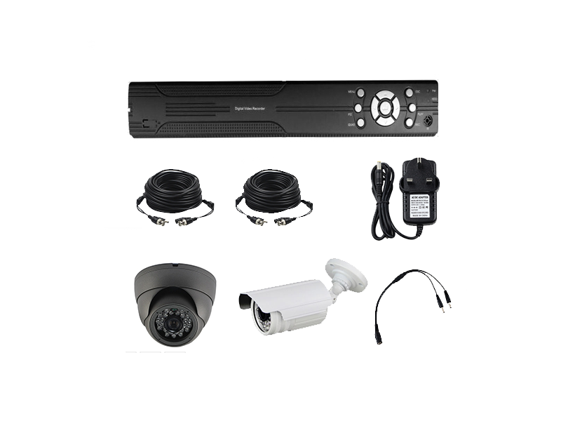 2 AHD HD CCTV Camera DVR Security System