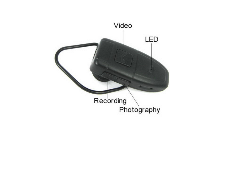 BTC/4 Spy Bluetooth Earphone Camera Recorder
